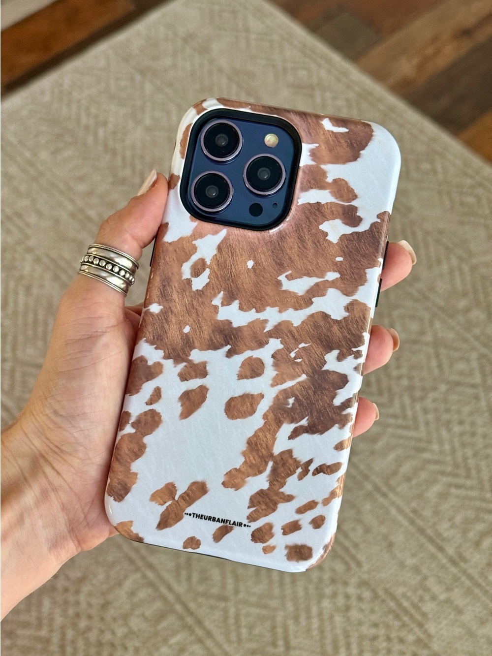 Southwest Cow Print MagSafe Tough Case for iPhone 14 Pro Max